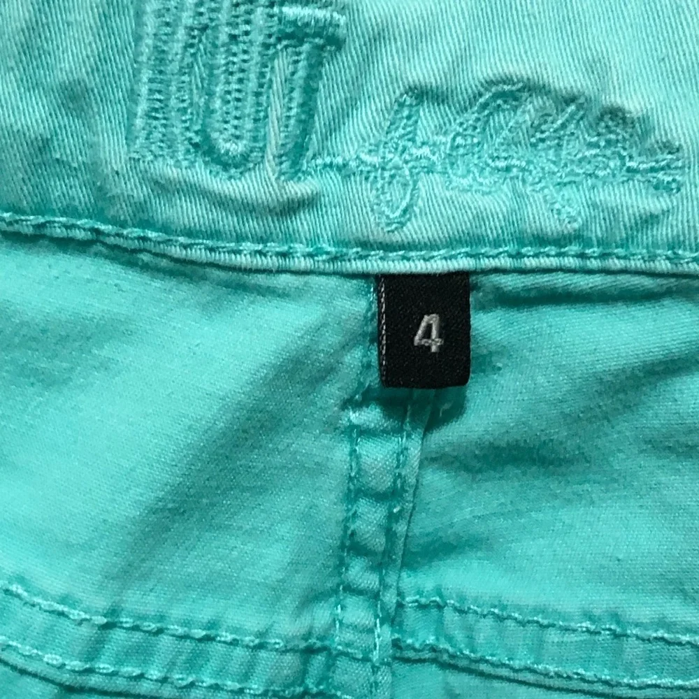 Kut From The Kloth Green Marilyn Ankle Skinny Jeans Cotton Spandex 31x26 size 4